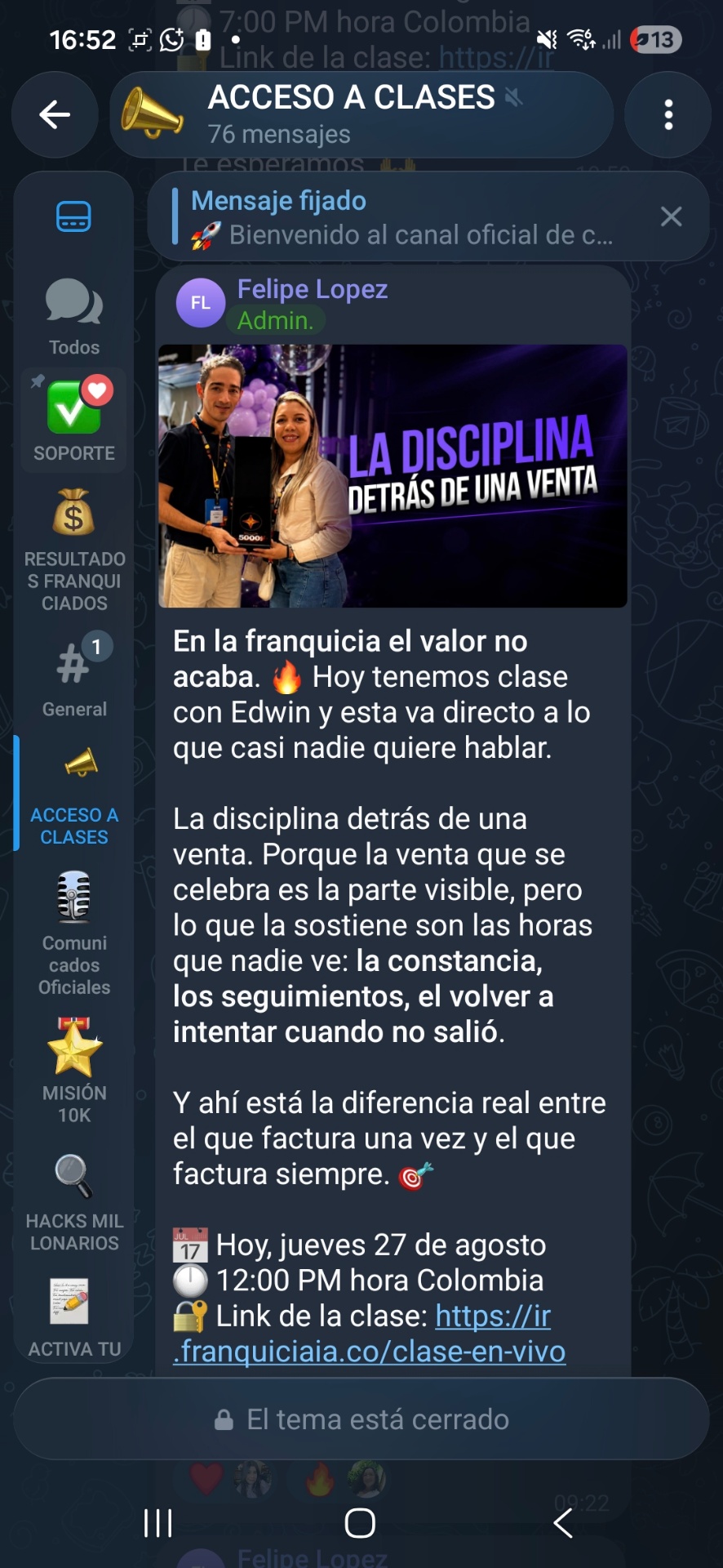 Sesión y comunidad de Franquicia IA 2