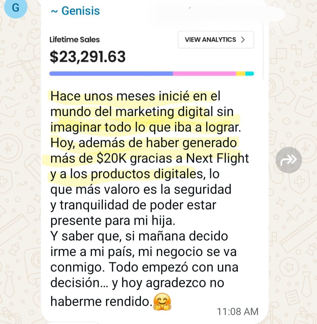 Testimonio de la comunidad NextFlight 3