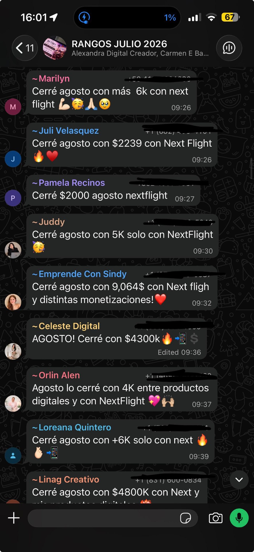Testimonio de la comunidad NextFlight 6
