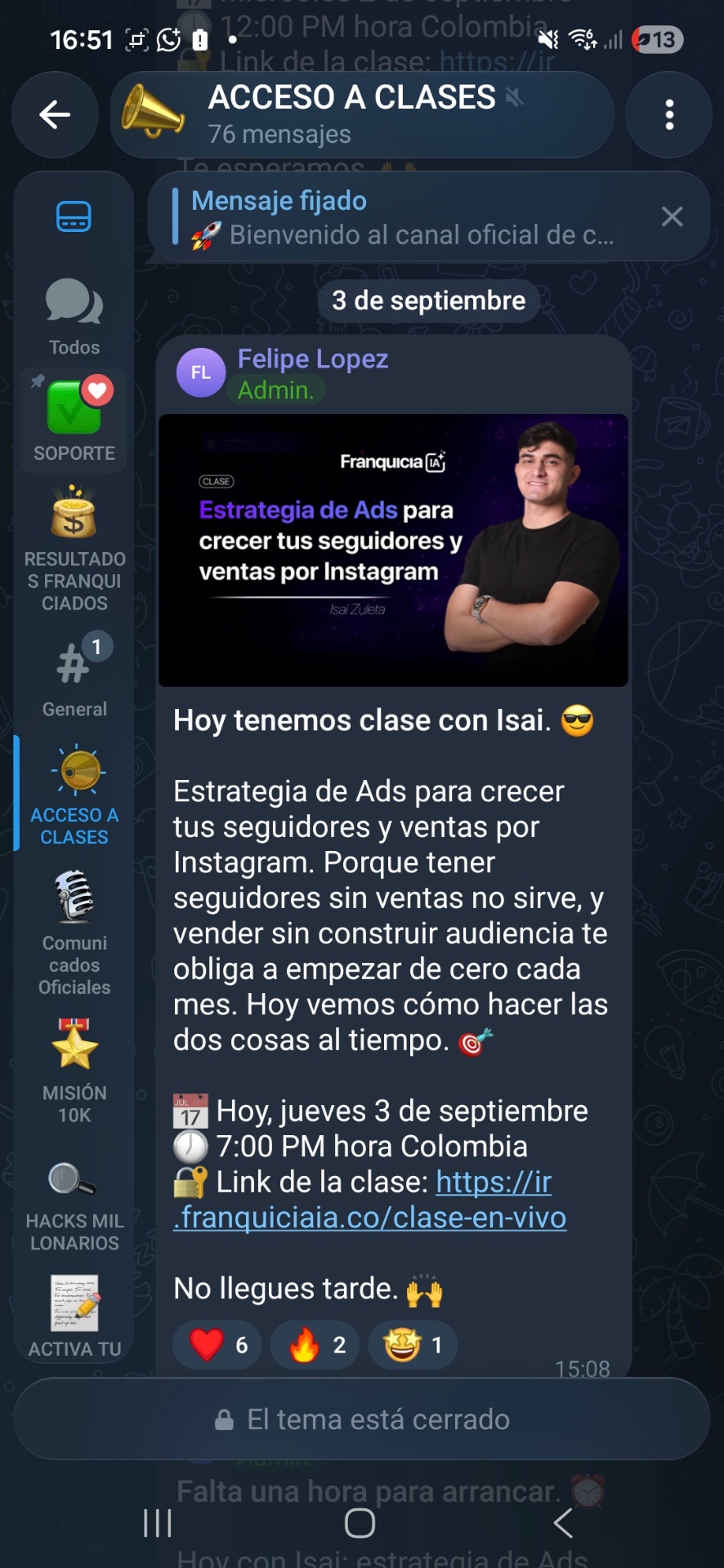 Sesión y comunidad de Franquicia IA 3
