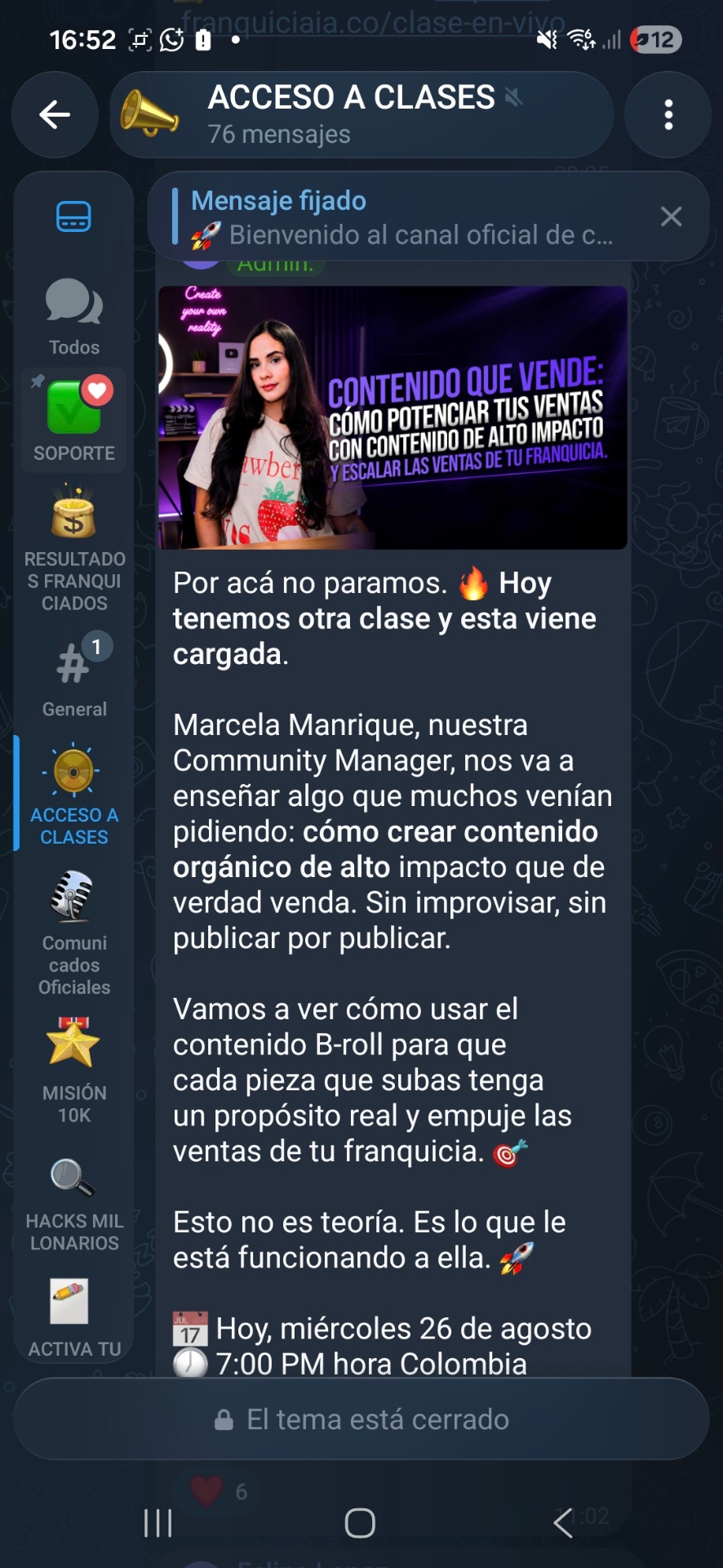 Sesión y comunidad de Franquicia IA 1